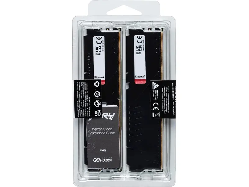 Модуль пам'яті Kingston FURY 32 GB (2x16GB) DDR5 5600 MHz FURY Beast (KF556C36BBEK2-32) - фото 6