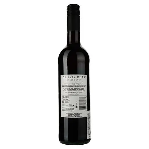 Вино Grizzly Bear Zinfandel, червоне, сухе, 0,75 л - фото 2