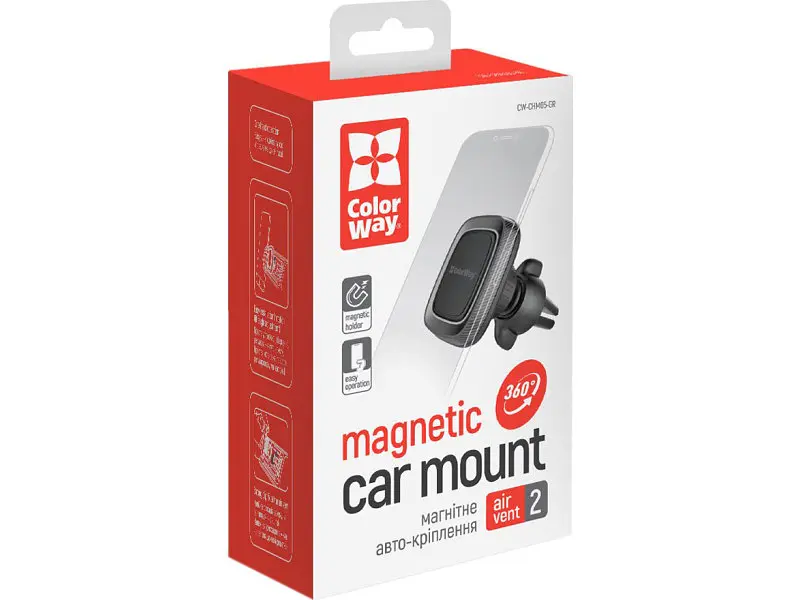 Автомобільний тримач ColorWay Air Vent-2 Gray (CW-CHM05-GR) - фото 5
