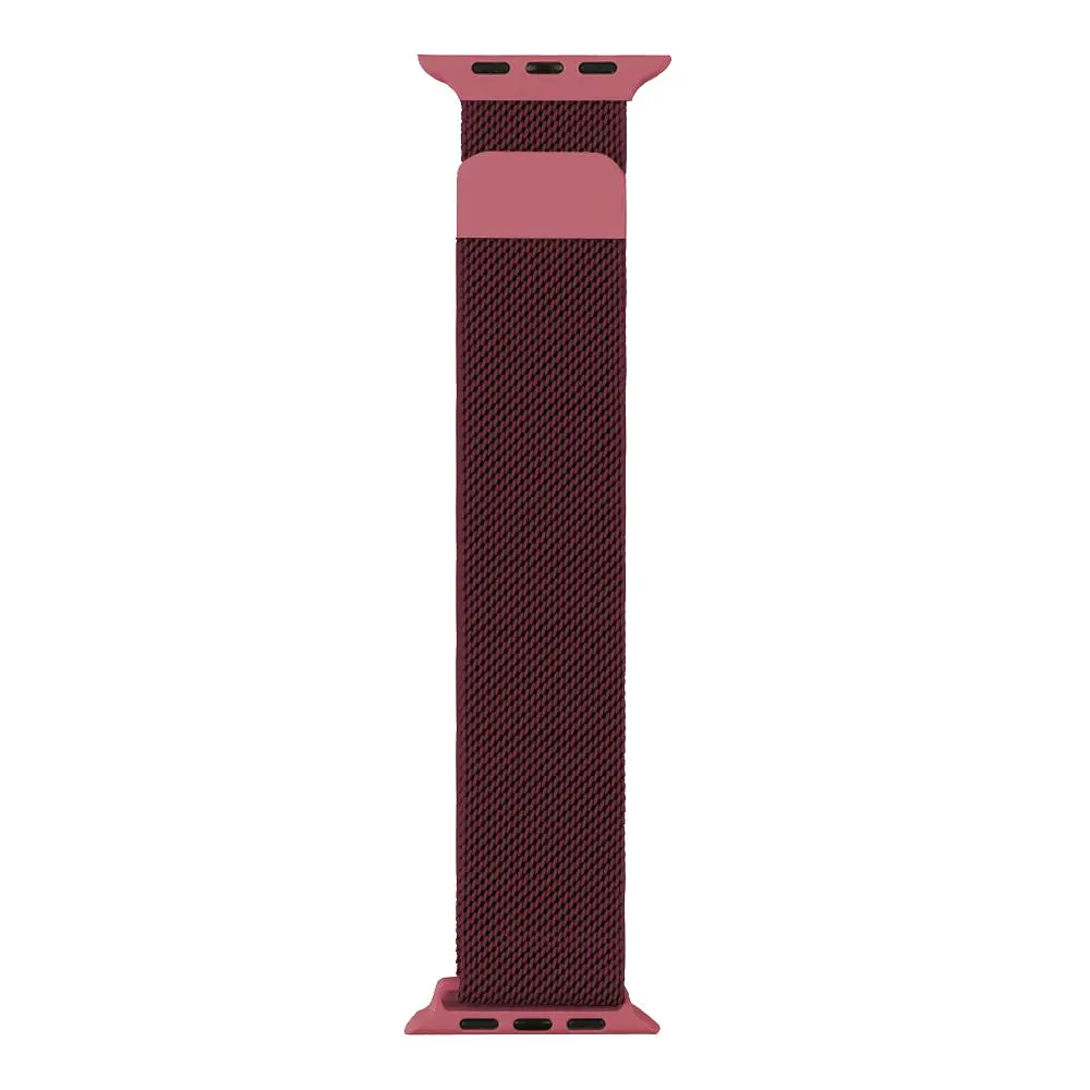 Ремінець ANCHOR Milanese loop Metal Apple Watch 41/Watch 40/Watch 38 mm Wine Red (10723_2122782)