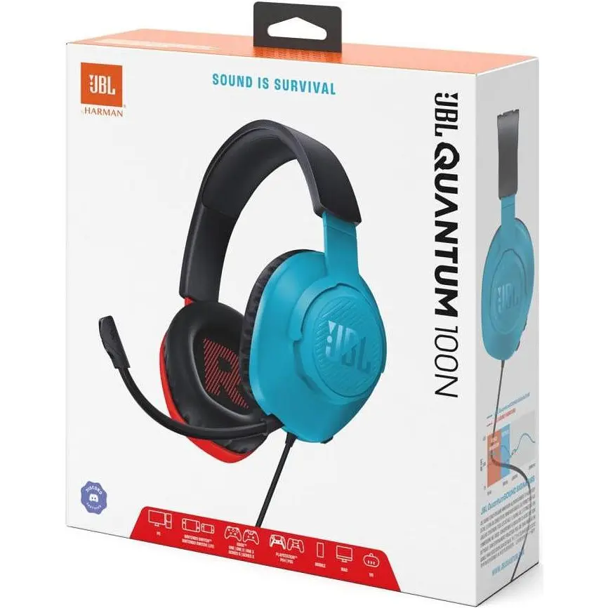Навушники з мікрофоном JBL Quantum 100N Black (JBLQTUM100N) - фото 10