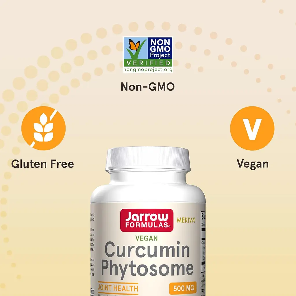 Фітосоми куркуміну Jarrow Formulas Curcumin Phytosome Meriva 500 мг 60 капсул  - фото 4