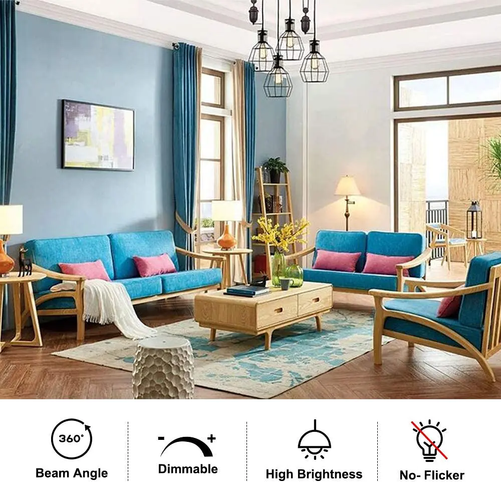 Светодиодная лампа Bonlux 8W E27 ST64 с регулируемой яркостью в 3 единицах (набор из 1), белый теплый - фото 5