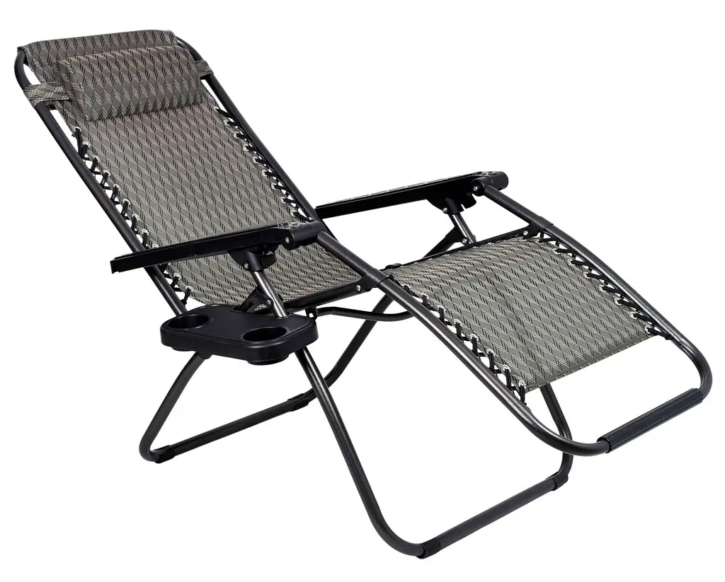 Раскладное садовое кресло-шезлонг Volt Polska Orion Brown - фото 3