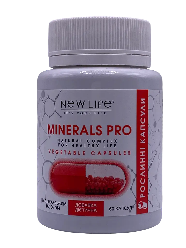 Мінеральний комплекс New Life Minerals pro із вітаміном D3 60 капсул