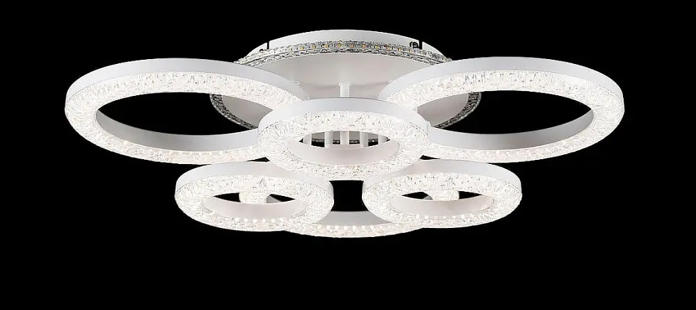 Люстра стельова LED Splendid Ray L2722/3+3, 152W, білий, з пультом, димер, сучасний стиль - фото 4