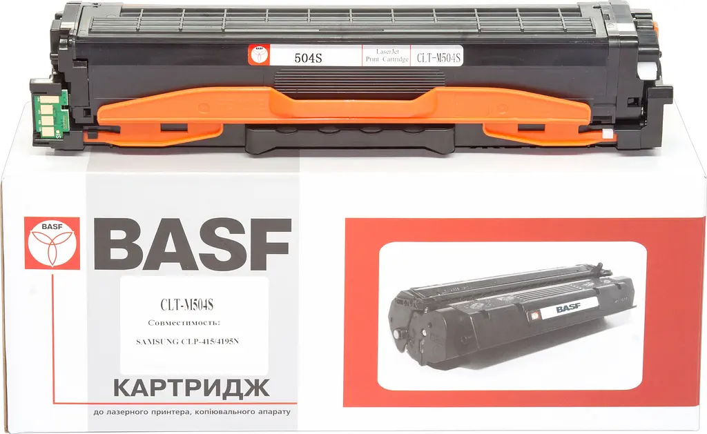Картридж тон. BASF для Samsung CLP-415, CLX-4195 аналог CLT-M504S Magenta ( 1800 ст.) (BASF-KT-M504S)