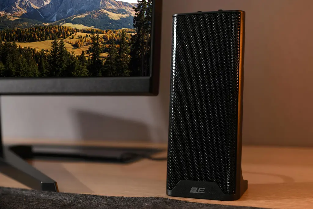 Комп'ютерні колонки 2E PCS203 Black, 2.0, USB, Metal - фото 4