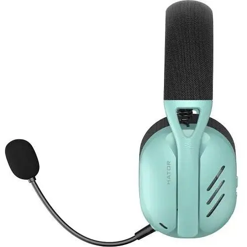 Дротові навушники HATOR Hyperpunk 2 Wireless 3 режимні (HTA-848) чорно-м'ятні HTA-848 - фото 2