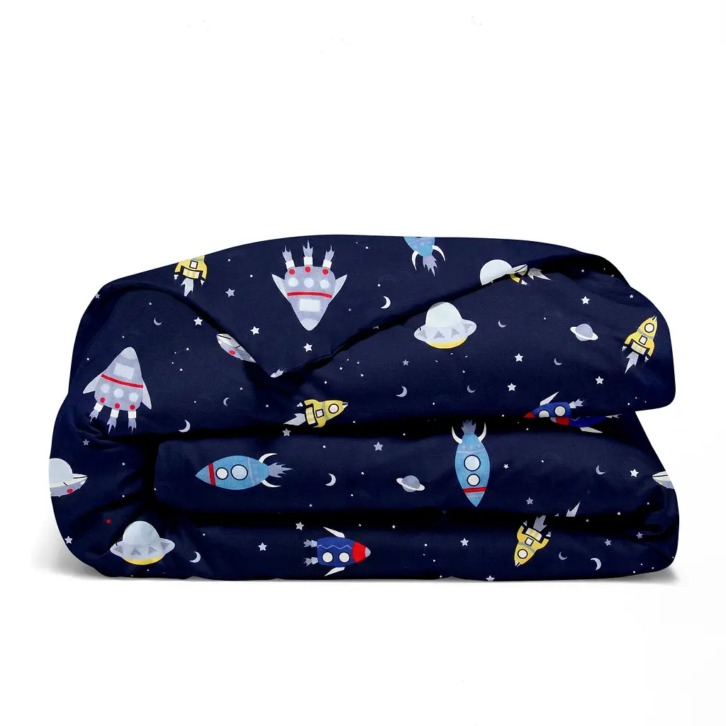 Дитяча постільна білизна в ліжечко Cosas Galaxy Night CS1 110х140 см (GalaxyNight_El80-58LightBlue_140) - фото 3