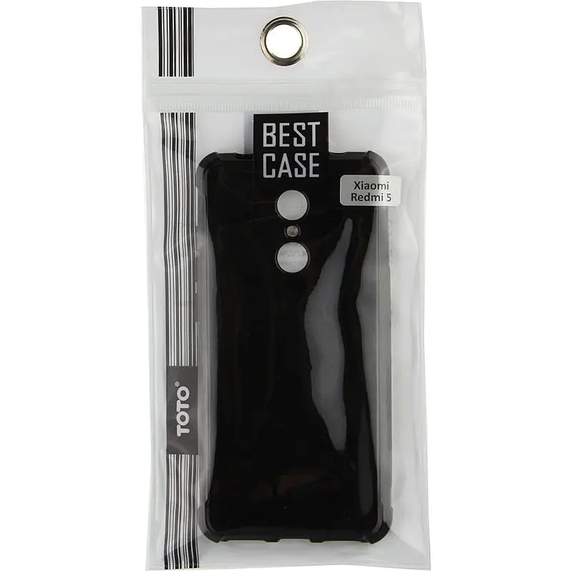Чохол-накладка Toto Shockproof Crystal TPU Case Xiaomi Redmi 5 Black - фото 2