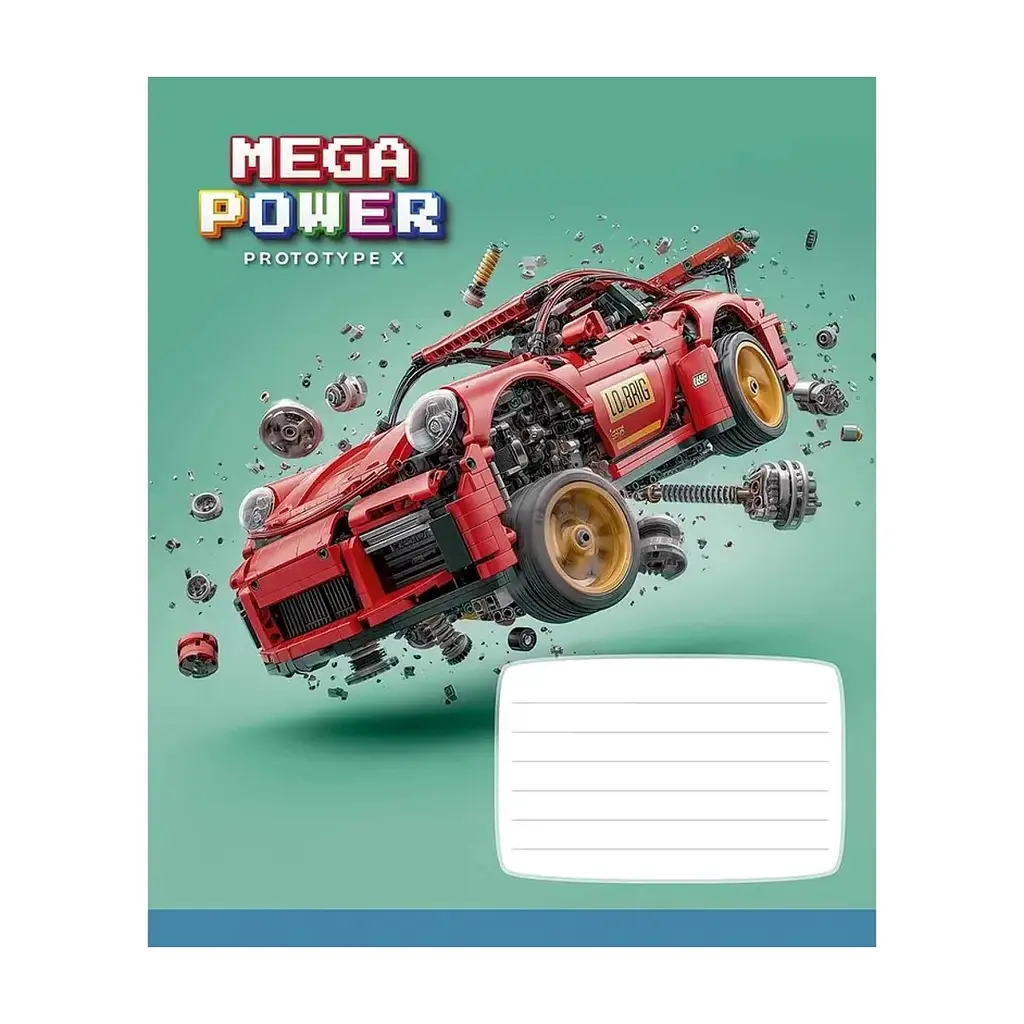 Зошит Школярик Star Mega Power 12 аркушів клітинка (012-3745K), в асортименті - фото 3
