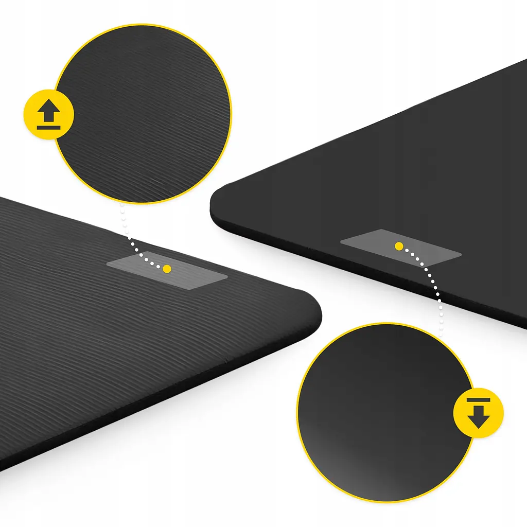 Килимок (мат) спортивний 4FIZJO NBR 190 x 100 x 1.5 см для йоги та фітнесу Black (P-5905973407120) - фото 4
