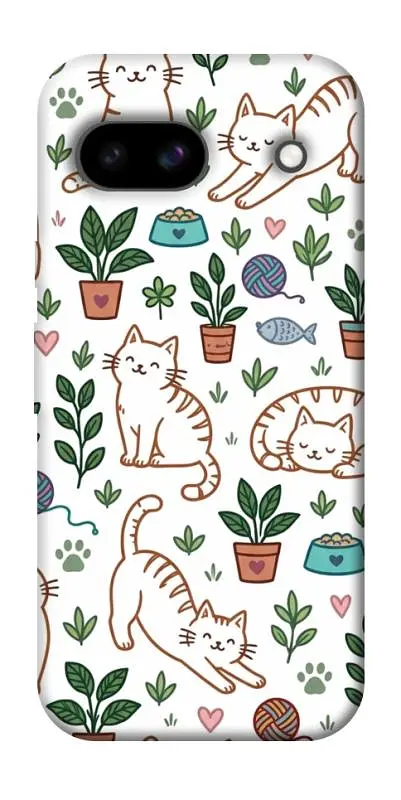 TPU чохол Demsky Cats pattern для Google Pixel 8a