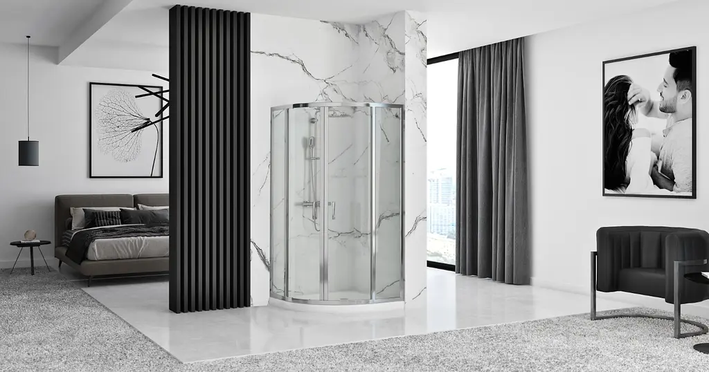 Душова кабіна Rea Look chrom 80x80 REA-K7904, Хром, Універсальна - фото 2