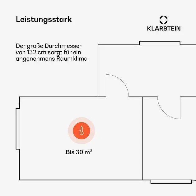 Стельовий вентилятор Klarstein Bolero Smart (10046083) - фото 3