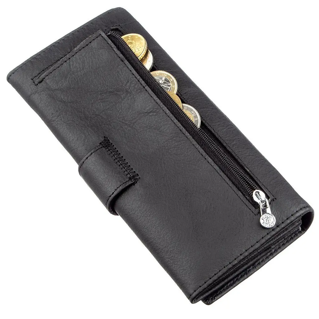 Жіночий гаманець із монетницею на блискавці Boston 18849 чорний - фото 8