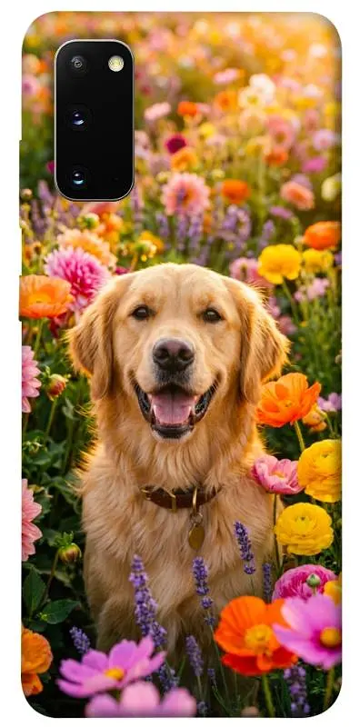 TPU чохол Demsky Flowery labrador для Samsung Galaxy S20