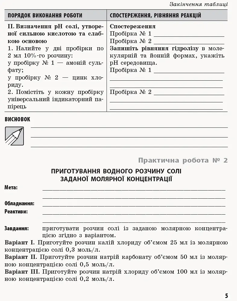 Хімія. Профільний рівень. 11 клас. Зошит для практичних робіт - Олена Білик - фото 3