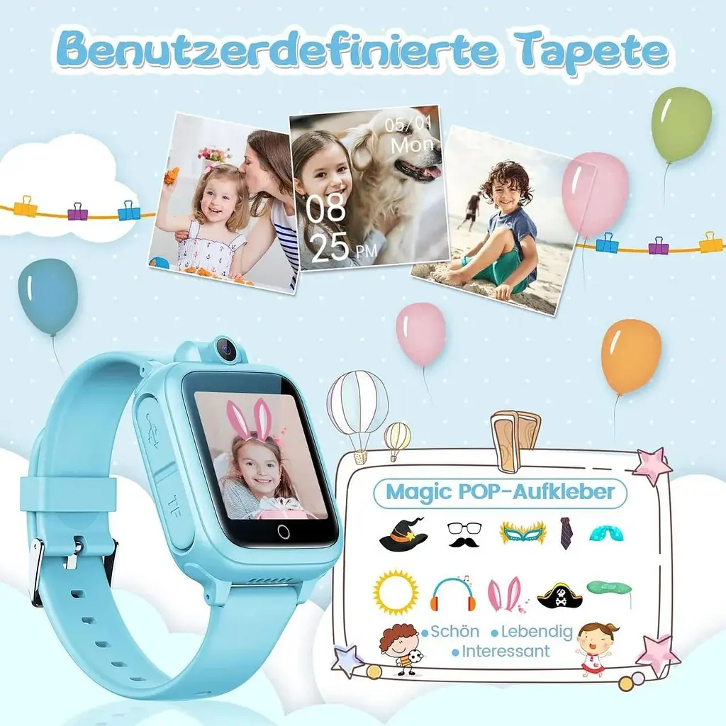 Дитячий смарт-годинник Awatty Smartwatch Children чорний - фото 5
