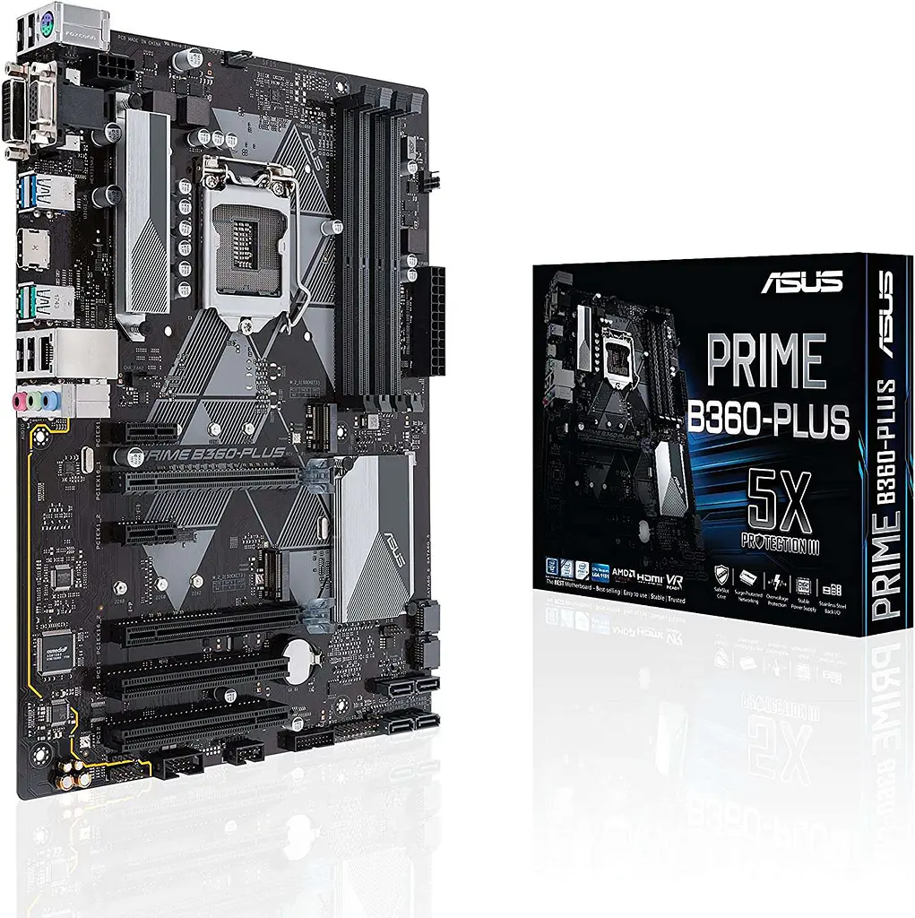 Материнская плата ASUS Prime B360-Plus (B360-Plus) (Socket 1151 v2, Intel B360, ATX) Б/у - фото 6