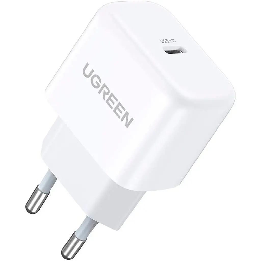 Сетевое зарядное устройство Ugreen CD241 USB Type-C 20W Mini PD PD3.0 Fast Charger 3A White (10220) [99275] - фото 2