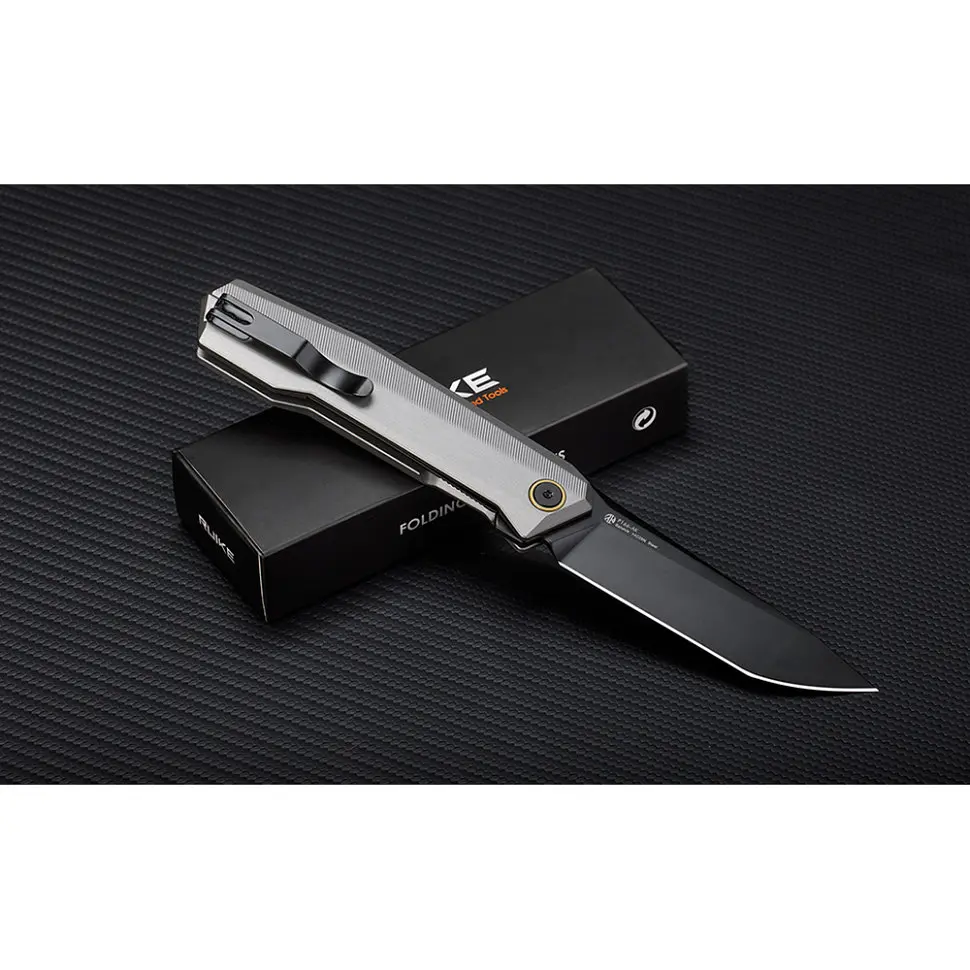 Ніж складаний туристичний Ruike P166-AК, (9.2 см) 14C28N/Aluminum сірий - фото 8