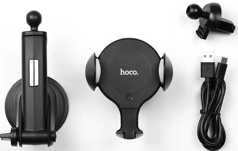 Автотримач для телефону HOCO "CA60" на присосці Black - фото 5