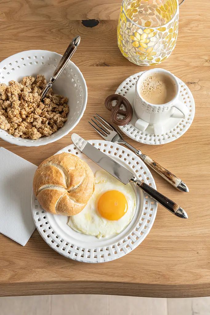 Піали комплект із трьох J-LINE білого кольору Бельгія - фото 2