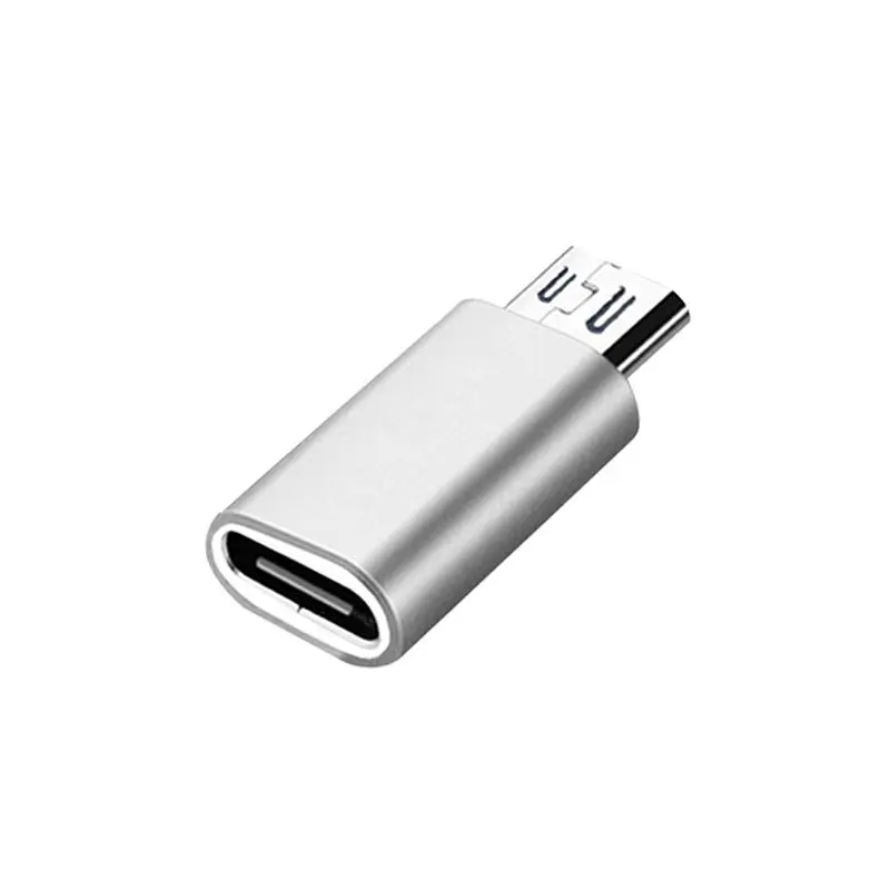Адаптер Перехідник Type-C-мама на microUSB GT Gray (61518843241)