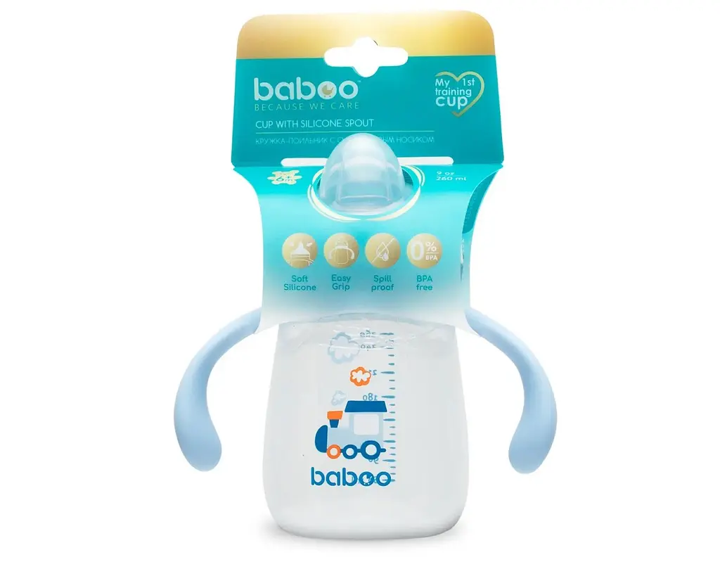 Чашка-непроливайка з силіконовим носиком Baboo Transport, 260 мл (90440) - фото 6