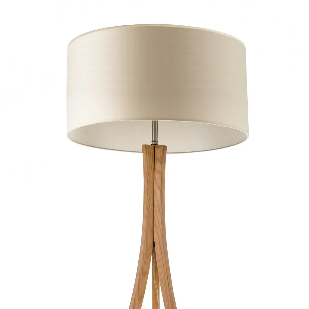 Торшер підлоговий на дерев'яній основі FLT-45 E27 - фото 4