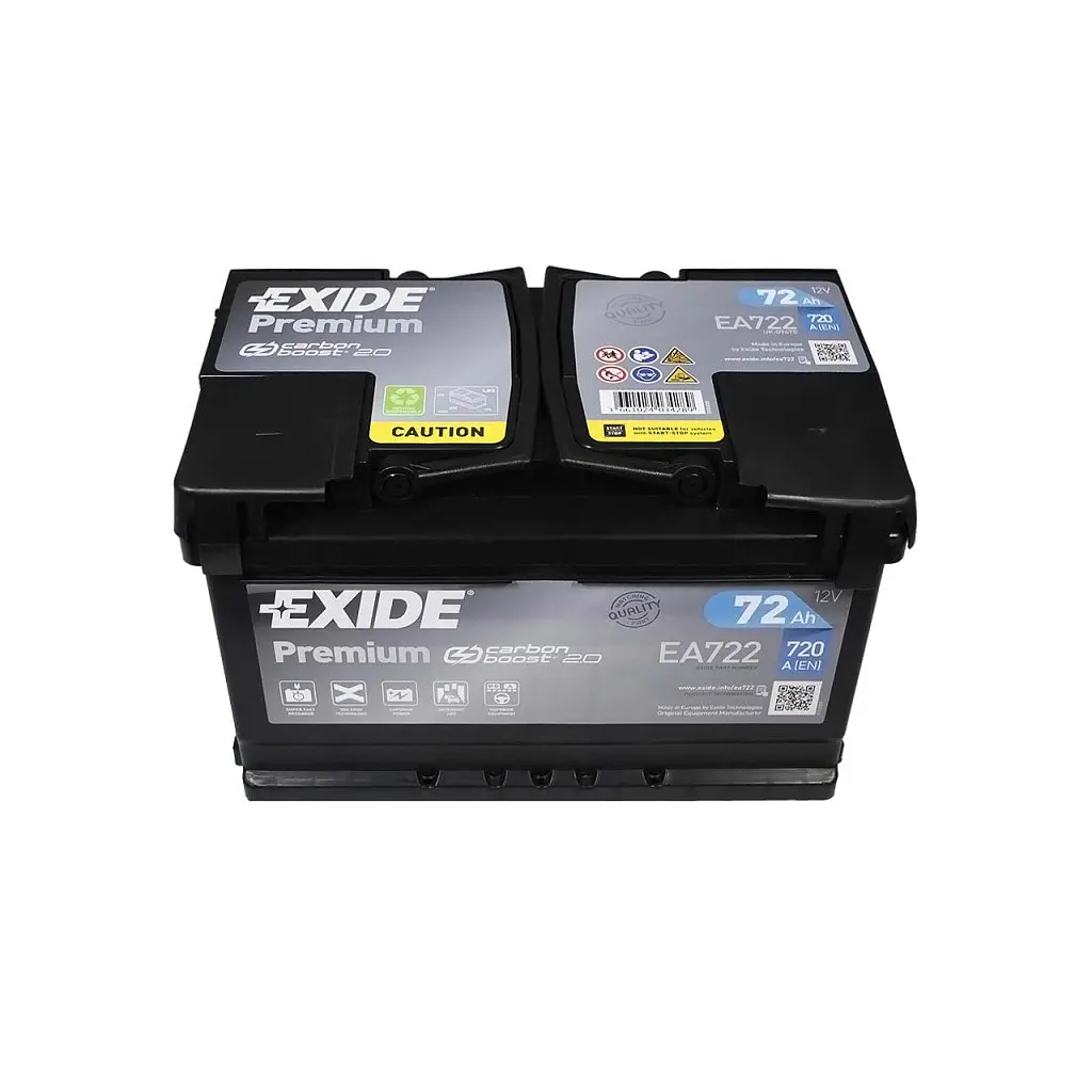 Акумулятор автомобільний EXIDE PREMIUM 72A (EA722) - фото 5