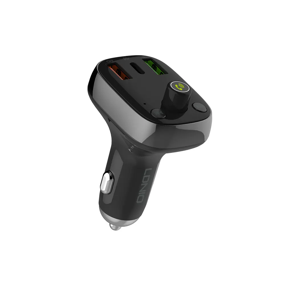 Адаптер автомобільний Ldnio with Bluetooth FM C704Q |2USB/1Type-C, PD/QC4.0, 36W| - фото 2