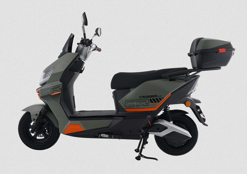 Электроскутер Двухместный Crosser CR20 (2500W, 72V/30Ah) Зеленый - фото 3
