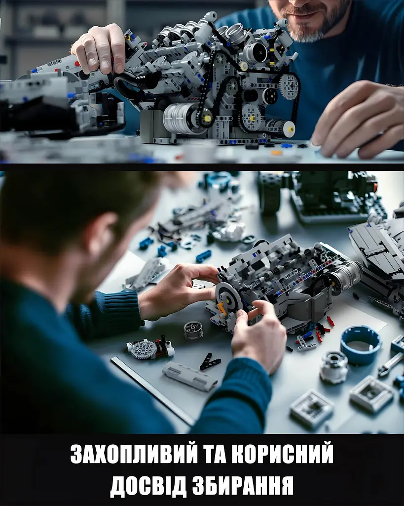 Конструктор Nifeliz Двигатель V8 (NF10287) - фото 3
