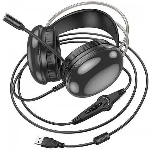 Навушники ігрові Hoco W109 Plus Rich channel gaming headphones RGB 6942007609029 - фото 6