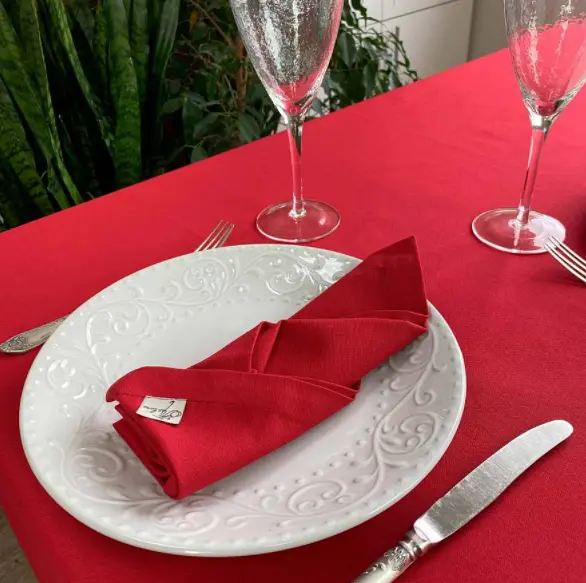 Скатертина Прованс, 220х134 см, червоний (17653) - фото 2