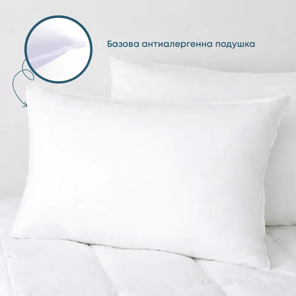 Подушка WHITE COMFORT NEW 50x70 см (600 г) (мікрофібра) (3-02830_00000) - фото 2