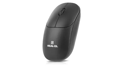 Миша REAL-EL RM-313W Wireless, Black, бездротова, USB, оптична, 1000 dpi, 2 кнопки, 2xAAA - фото 2