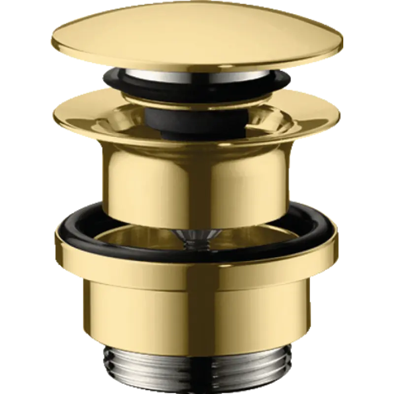 Злив-перелив Hansgrohe Push-Open polished gold optic 50100990