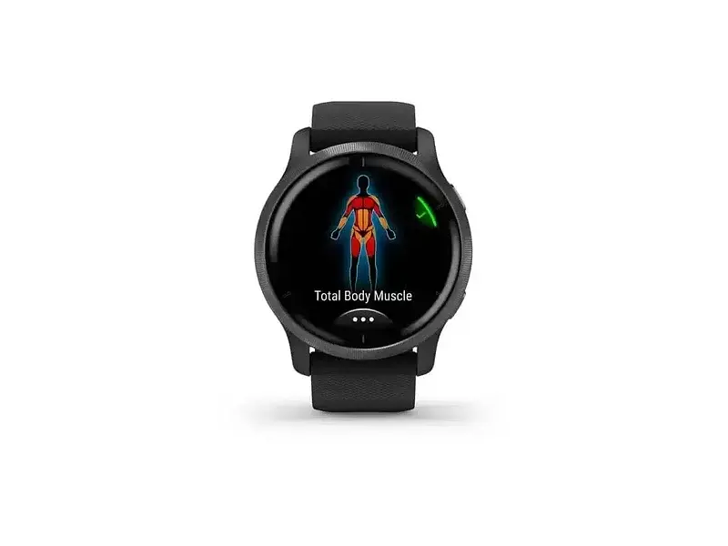 Смарт-годинник Garmin Venu 2 Slate Stainless Steel Bezel with Black Case and Silicone Band (010-02430-11/01) - фото 5