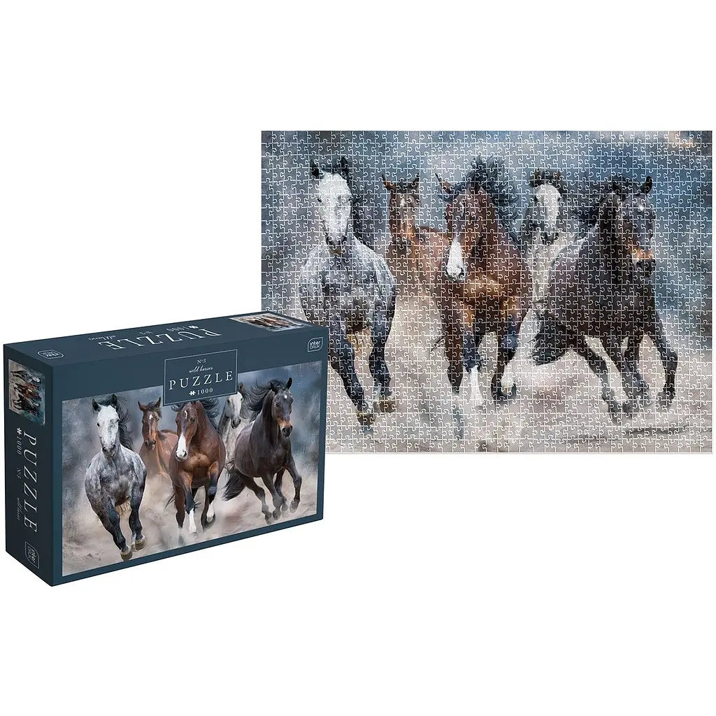 Пазли тришарові Interdruk Horses 3, 1000 шт. (384980) - фото 4