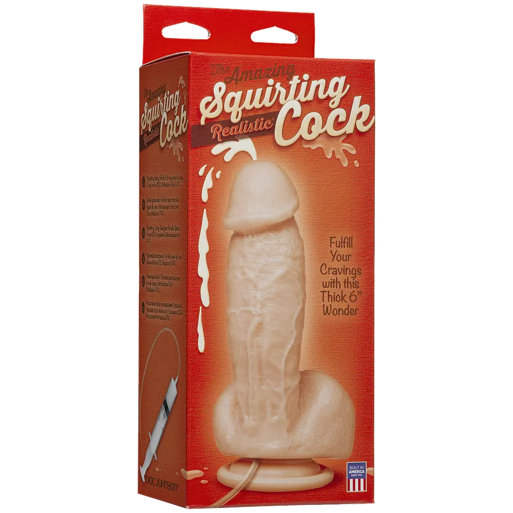 Фалоімітатор Doc Johnson The Amazing Squirting Realistic Cock - фото 3