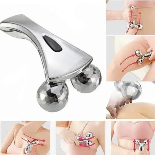 Роликовий масажер 3D MASSAGER для масажу обличчя та тіла - фото 3