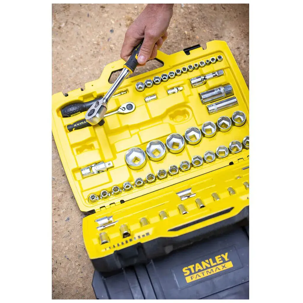 Набір інструментів Stanley FatMax Maxi-Drive торцевих 1/4", 1/2", 81 шт., кейс (FMMT82826-1) - фото 3
