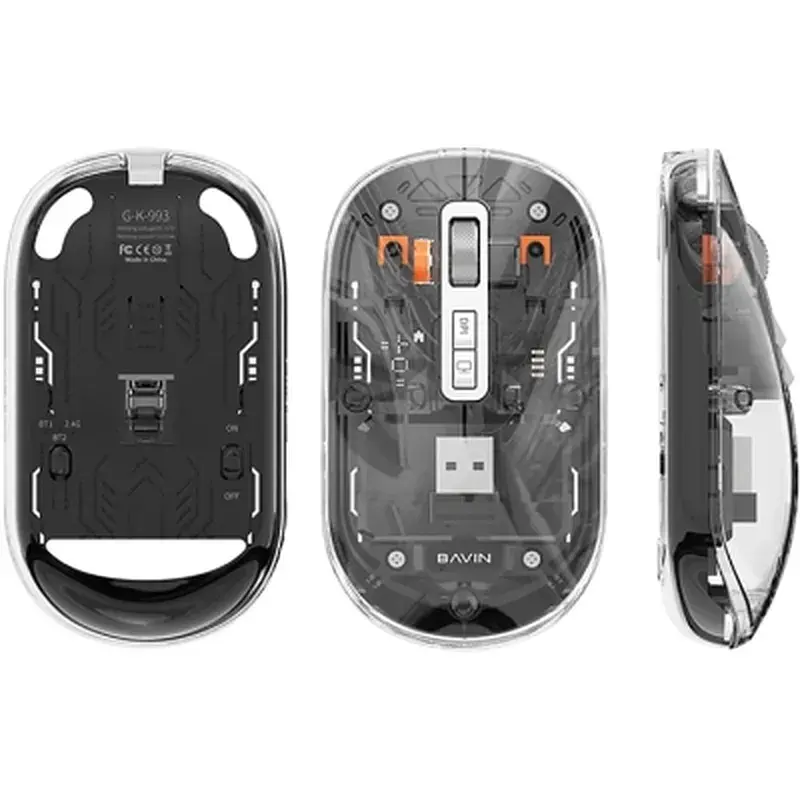 Мишка BAVIN G-K-993 Wireless/Bluetooth Black (G-K-993-BK) - фото 2