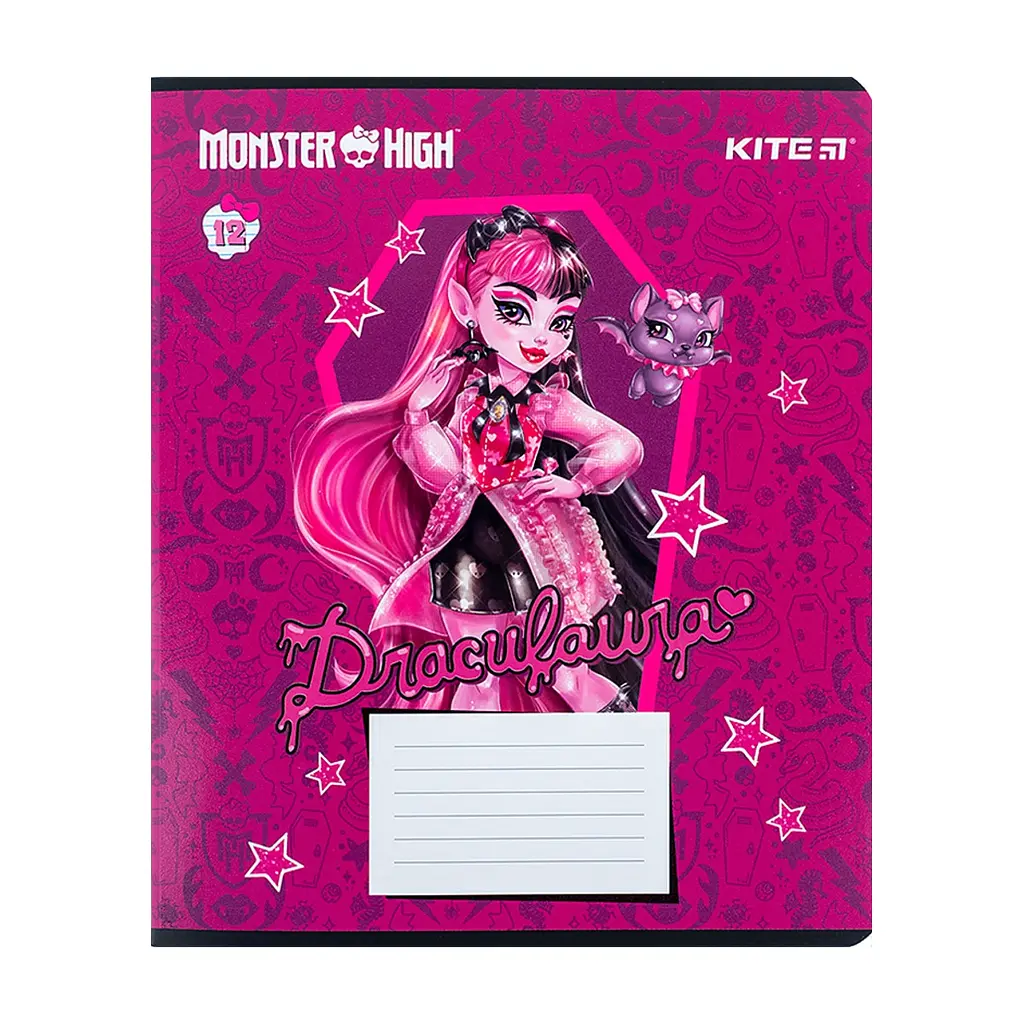 Зошит Kite Monster High 12 аркушів, лінія (MH24-234), в асортименті - фото 5