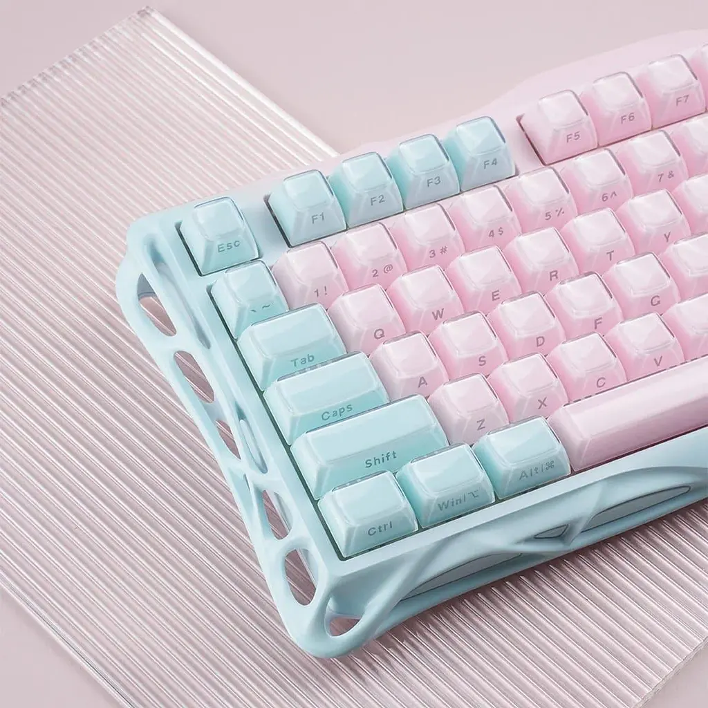 Клавиатура GravaStar Mercury K1 Lite 80keys BSUN Grey BT/WL/USB Lumen Rose (GSK1LITE_PM_PNK) - фото 9