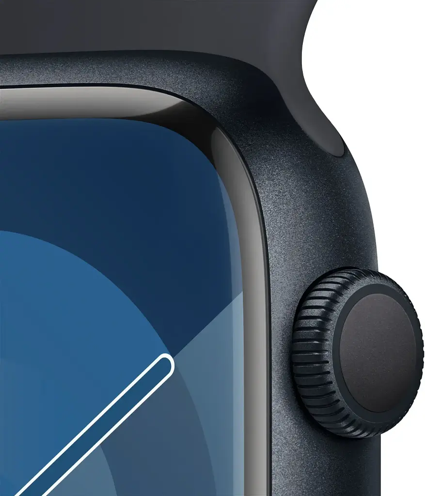 Смарт-часы Apple Watch Series 9 GPS 45mm Midnight Aluminium Case with Midnight Sport Band - M/L (MR9A3QC/A) - фото 3